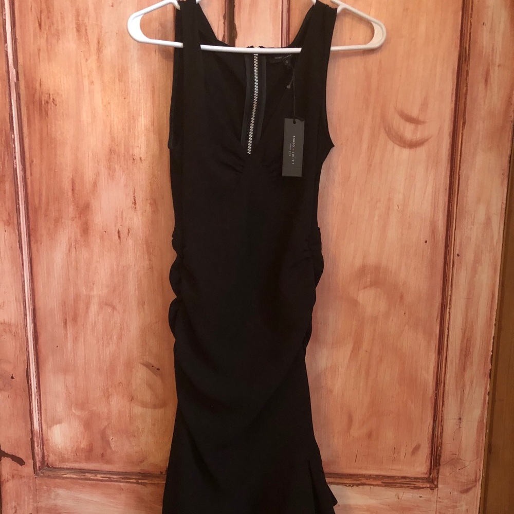 Romeo and Juliet Couture sexy black gathered dress